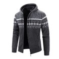 thumbnail image 2 of LEEy-world Sweatshirts For Men Men's Sweatshirts Warm Sherpa Lined Heavy Thicken Underwear Winter Crewneck Pullover Tops Shirts Dark Gray,3XL, 2 of 4