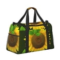 thumbnail image 2 of Disketp Sunflower Bolsa de Viaje Tipo Duffle, Bolso de Mano para Fin de Semana para Mujer, Bolsa de Gimnasio Ligera para Hombre, Esencial para Viajes, 2 of 7