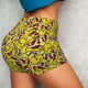 thumbnail image 4 of Balery Chicken Cartoon Pantalones cortos de entrenamiento estampados para mujer, sin costuras, ajustados, para gimnasio, yoga, correr, deportes, ejercicio activo, fitness.-Large, 4 of 8