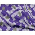 thumbnail image 5 of oneOone Rayon Dark Purple Fabric Ikat Craft Projects Decor Fabric Printed By The Yard 56 Inch Wide, 5 of 5