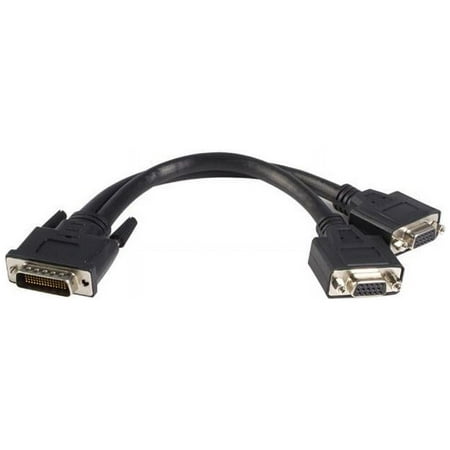 UPC: 0065030828079 | StarTech.com DMSVGAVGA1 Black LFH 59 Male to Dual Female VGA DMS 59 Cable