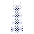 thumbnail image 5 of Haivin Women's Polka Dots Print Polka Summer Nightgown, Sexy Sleeveless Nightdress Dress Nightshirt, 5 of 8