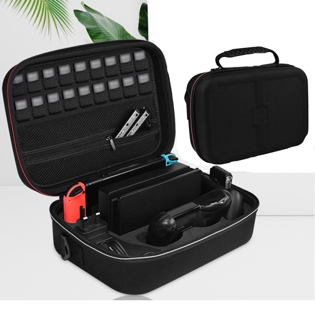 Paquete de accesorios para juegos Bolsa protectora de lujo para sistema de viaje - Carcasa negra de nailon balístico