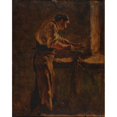 thumbnail image 3 of Aimé Morot 15x18 Black Modern Framed Museum Art Print Titled - The Blacksmith's Blacksmith, 3 of 5