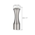 thumbnail image 2 of Wall Hook Robe Towel Hook Wall Mounted Coat Hooks 14x45mm (DxL) Brushed Silver Tone, 2 of 5
