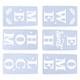 thumbnail image 5 of 6 plantillas de pintura "Bienvenido a casa" para puertas de madera y porches., 5 of 6
