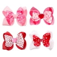 thumbnail image 1 of Pinzas para el Cabello Monstrate Lazos de San Valentín 4 Pulgadas 4 Piezas, 1 of 6
