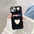 thumbnail image 5 of Simple Love Silicone Wallet Card Case For iPhone 15 14 13 12 11 Pro Max 7 8 Plus Case, 5 of 5