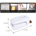 thumbnail image 2 of Handheld Heat Vacuum Sealer, 2 In 1 Heat Sealer And Cutter With Lanyard, Black, 2 of 5