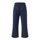 thumbnail image 5 of Pantalones de cintura alta y pierna ancha con cordón para mujer - Pantalones elásticos de poliéster con bolsillos para todas las estaciones, 5 of 5