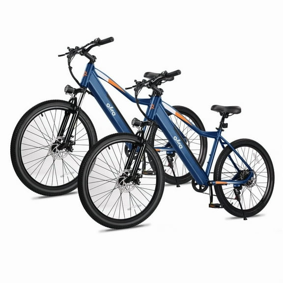 Electric Bike for Adults 26" Ebike with 2.1" Tire, Built-in Removable Battery, Peak 750W Motor Ebikes with 7/21 Speed Carbon Steel Mountain Bicycle 22MPH UL 2849 Certified (Navy)*2