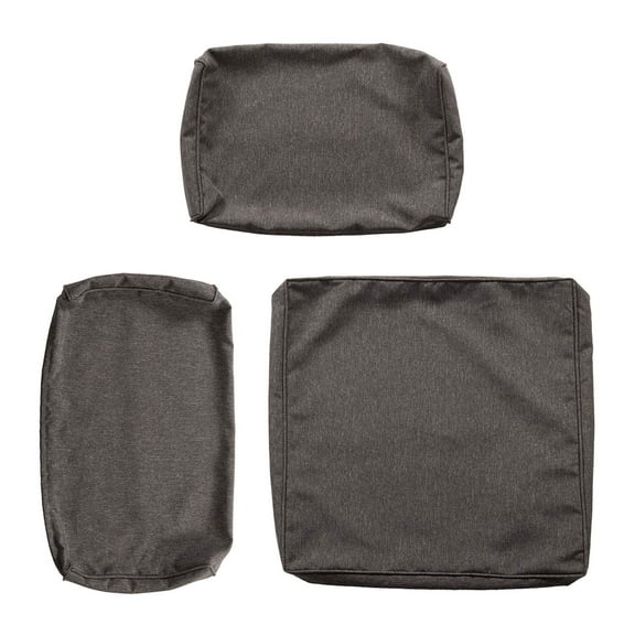 Kinbor 7Pcs Outdoor Patio Wicker Sofa Chair Washable Cushions Pillow Replacement Covers for Seat and Back, Gray