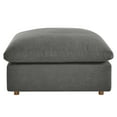 thumbnail image 5 of Modway Commix Modern Down Filled Overstuffed Fabric Ottoman in Gray, 5 of 7