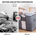 thumbnail image 5 of Juego de 3 bolsas de almacenamiento debajo de la cama, caja de almacenamiento debajo de la cama plegable grande de 90 l no tejida, bolsas de almacenamiento para edredones, edredones, mantas para las o, 5 of 5
