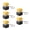 Lemon yellow, variant on Portable 5Pcs Switches Keyboards Tester Keychain Attachment for Mobile Anxieties Relief Clicking Toy