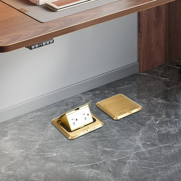 2pcs Pop-Up Floor Sockets, Pop Up Floor Outlet Sockets, 2PCS Hidden Sockets