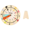 thumbnail image 1 of Wooden Clock Toy Children Educational Clock Model Time Learning Wood Clock Kids Plaything, 1 of 6