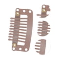 thumbnail image 2 of Unique Bargains 20 Pcs 9-Teeth Snap Wig Hair Clips for Hair Extension Deep Brown, 2 of 5