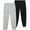 Black/Oatmeal Heather, variant on Boys Sweatpants - 2 Pack Active Performance Soft Fleece Jogger Sweatpants with Pockets