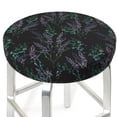 thumbnail image 3 of Bingfone Lavender Flowers Padded Round Bar Stool Cover Cushion with Elastic Fabric Round Chair Seat - Lavender Flowers, 3 of 7
