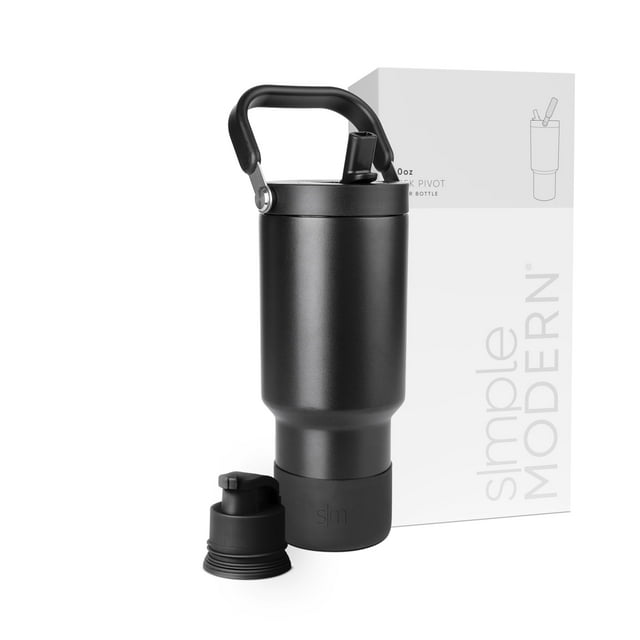 Botella de agua Simple Modern Trek Pivot 900 ml Midnight Black