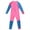 Pink, variant on IBTOM CASTLE Kids Girls Full Wetsuit Rash Guard Swimwear Long Sleeve Zippper One Piece Swimsuit Summer Bathing Suit 5-6 Years Hot Pink