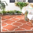 thumbnail image 2 of Safavieh Courtyard Becky Geometric Indoor/Outdoor Area Rug, Terracotta, 5'3" x 7'7", 2 of 14