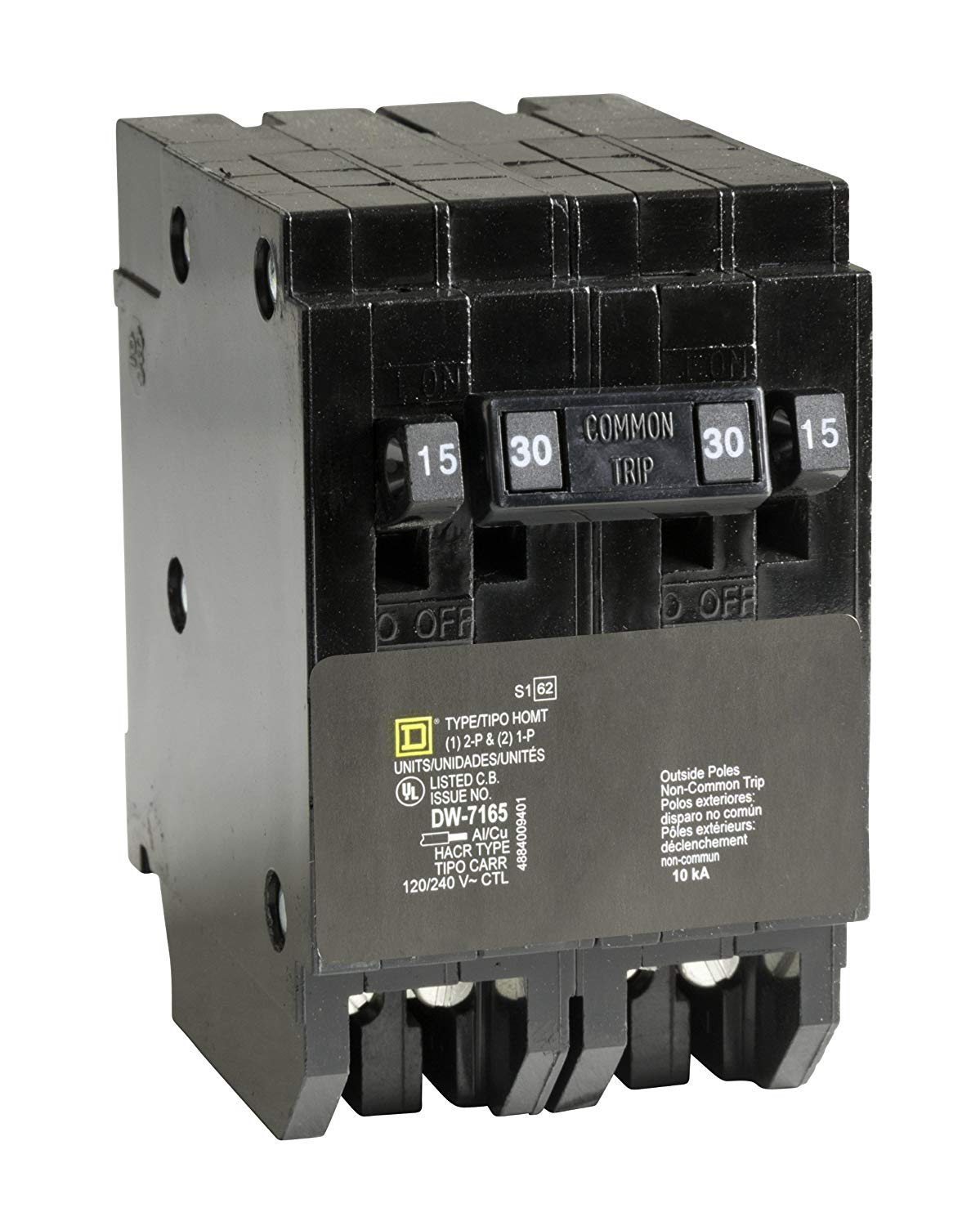 HOMT1515230CP Homeline 2-15-Amp Single-Pole 1-30-Amp Two-Pole Quad
