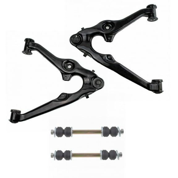 TRQ Front Lower Control Arms w/ Ball Joints & Sway Bar End Links for GM Truck PSA69897