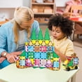 thumbnail image 3 of PicassoTiles Magnetic Tiles for Kids - 103PCS STEM Construction Building Blocks Set with Tote Bag & Booklet Guide, Educational Creative Learning Toy, 3 of 9