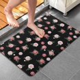 thumbnail image 4 of Pioneer Flower Floral Print Pattern Bathroom Rugs Mat, Non Slip Microfiber Bathroom Rug with Rubber Backing, Soft Mats for Bathroom Floor Tub Shower, 20"x32", 4 of 5