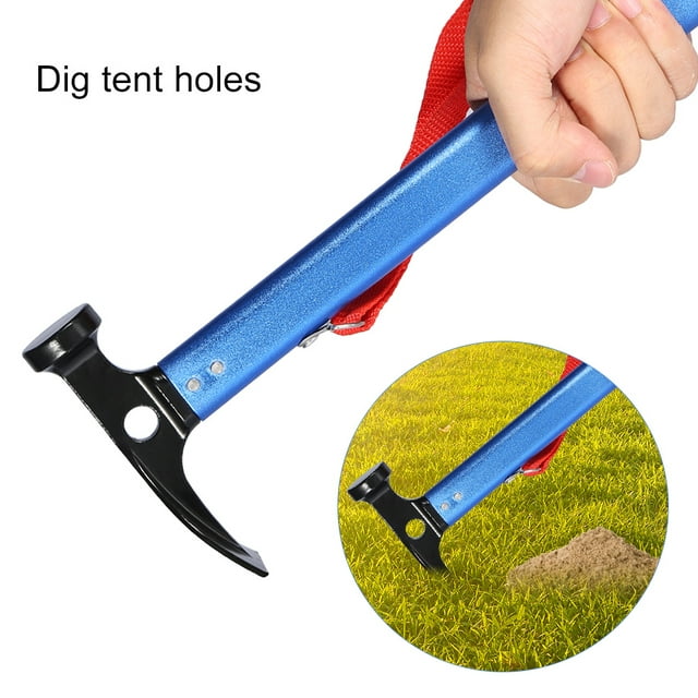 Marteau de Tente, Extracteur de Pince 3 Couleurs Portable avec Poignée pour l'Extérieur pour le Camping