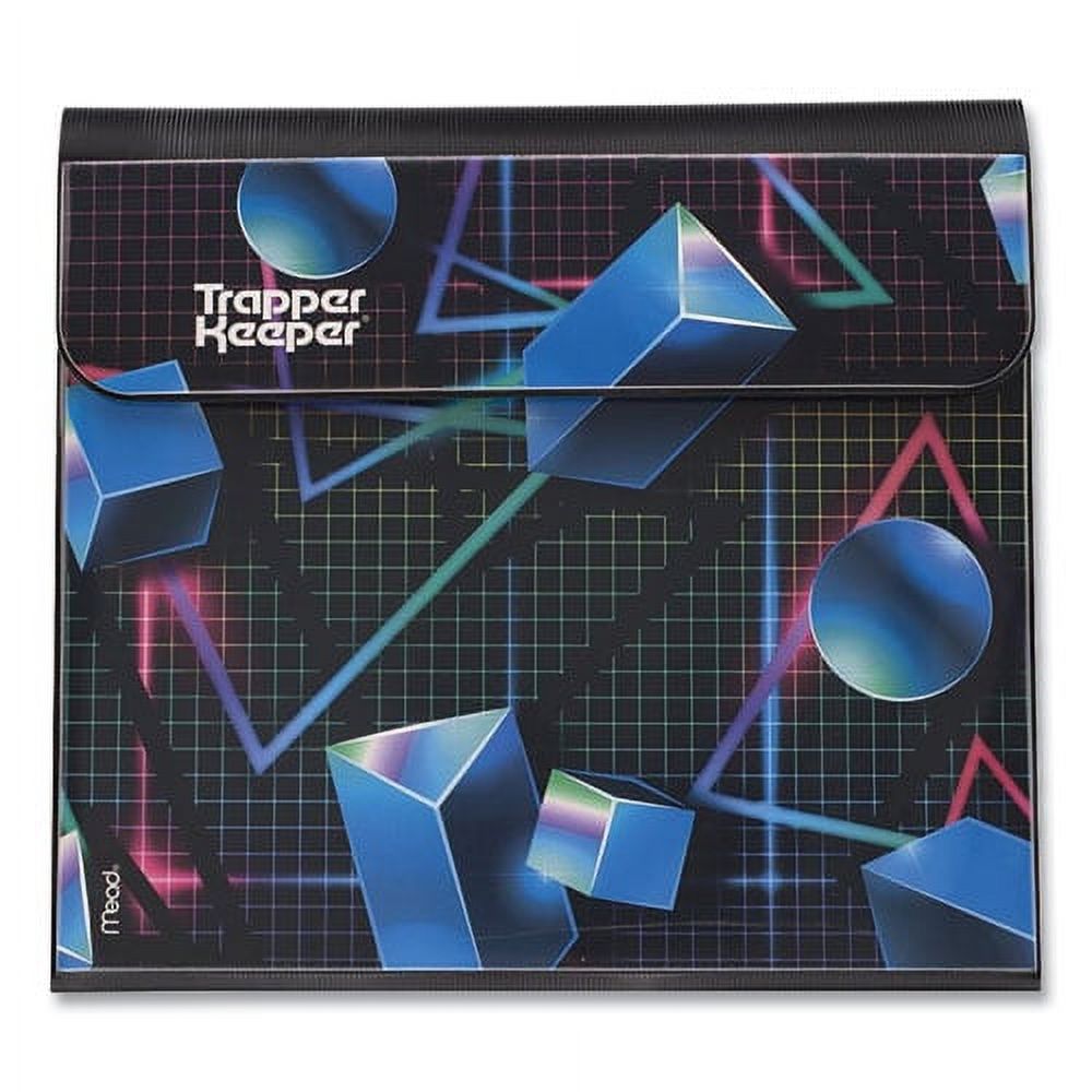 Trapper Keeper 3-Ring Pocket Binder, 1" Capacity, 11.25 x 12.19, Shapes | Bundle of 10