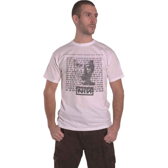 Nine Inch Nails  Adult Head Like A Hole Cotton T-Shirt