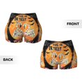 thumbnail image 6 of Athletic Shorts for Women, Halloween Flamingos Seam Womens Shorts High Waisted Sport Running Workout Gym, 6 of 8