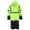 Yellow, variant on M.G.I. Adult High Visibility Long Raincoat with Foldable Hood