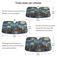 thumbnail image 5 of Qxltty City Night View Car Windshield Sunshades Foldable UV Rays Sun Visor Protector Keep Your Vehicle Cool 55×27.6in, 5 of 8