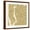 Brown Frame, variant on Art.com Manhattan Map Art Print by Jazzberry Blue, White Frame Wall Art, 21" x 21"