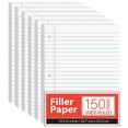 thumbnail image 1 of Notebook Paper, Loose Leaf Paper, Wide Ruled Notebook Paper, 10.5? x 8? Filler Paper, 56 gsm, 900 Sheets, 150 Per Pack (6 Pack), 1 of 1