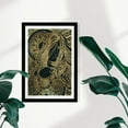 thumbnail image 2 of Wynwood Studio People and Portraits Framed Wall Art Prints 'Lady Mandala' Portraits Home Décor - Gold, Black, 13" x 19", 2 of 4