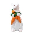 thumbnail image 1 of Estatua moderna de conejo de Pascua, figurita artesanal, adorno decorativo, escultura de resina para el hogar, dormitorio, decoración, regalo de , zanahoria Sunnimix Escultura de estatuilla de conejo, 1 of 4