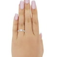 thumbnail image 4 of Petite Dainty Princess Cut Ring CZ 925 Sterling Silver Size 7, 4 of 4