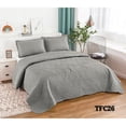 thumbnail image 1 of Funda de cama de verano para 2 plazas, poliéster gris, 230 x 250 cm, 1 of 1