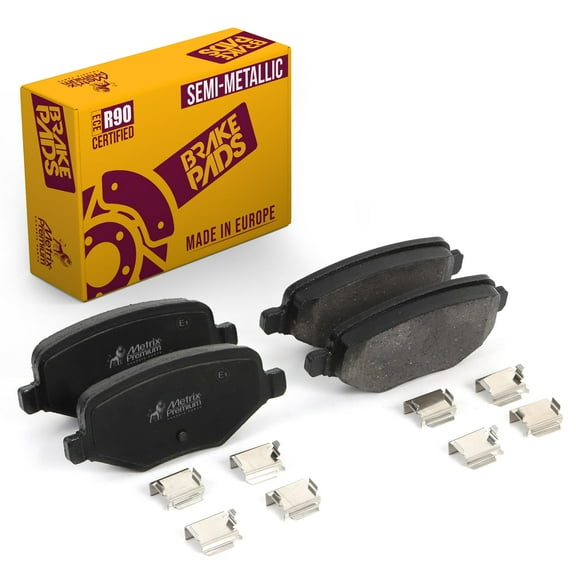 Metrix Premium Chassis Parts - Rear Semi-Metallic Disc Brake Pad Set D1377-D1612 Fits 2009-2016 Lincoln MKS, 2009-2019 Ford Flex, 2010-19 MKT, Taurus, Edge, MKX, Explorer