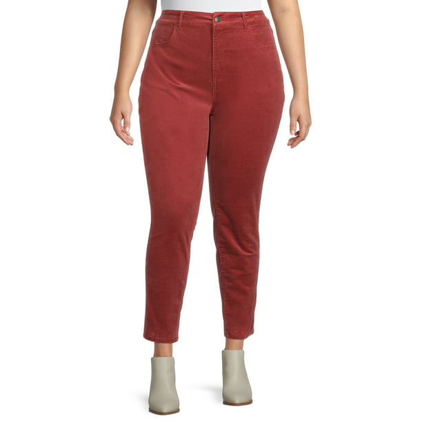 Terra & Sky Women’s Plus Corduroy Jeans $5