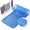 Clear Blue, variant on Non-Slip Bath Tub Mat, 39x16 Inch Extra Large Shower Mat with Drain Holes & Suction Cups, Machine Washable, Black