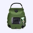 thumbnail image 1 of Sac de Bain Extérieur 20 L Solaire Randonnée Camping Sac de Douche Portable Chauffage Sac de Stockage d'Eau de Bain Tuyau Pomme de Douche Commutable, Vert, 1 of 5