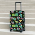 thumbnail image 5 of Yiaed Geometric Dinosaur Print Travel Luggage Cover Suitcase Protector Fits 18-32 Inch Luggage Wheel Covers Patterned Elastic Luggage Anti-scratch（No luggage）-Small, 5 of 5