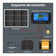 thumbnail image 3 of Kit Panel Solar 200w Con Controlador , Celda Solares De Casa Malubero Negro, 3 of 5