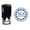 Blue, variant on Printtoo Round Custom Address Return Self Inking Rubber Stamp Personalized Initial Monogram Stamper-Blue